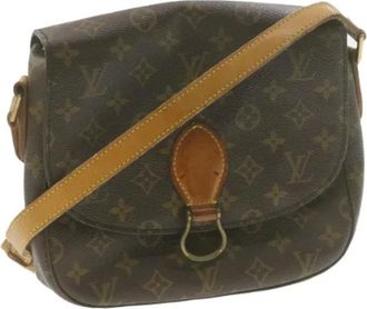 Louis Vuitton Pre-owned Canvas Cross Body Tas - Dames - Vintage Schoudertas - Bruin - ONE Size - Vintage