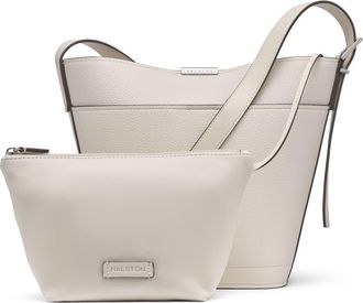 Halston Heritage Jagger Large Bucket Bag in Cream at Nordstrom