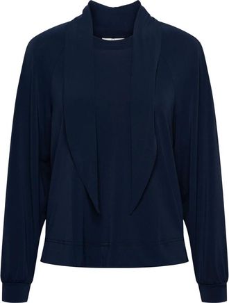&Co Woman Rianne Top - Dames - Tops - Blauw - Maat: S Poliester