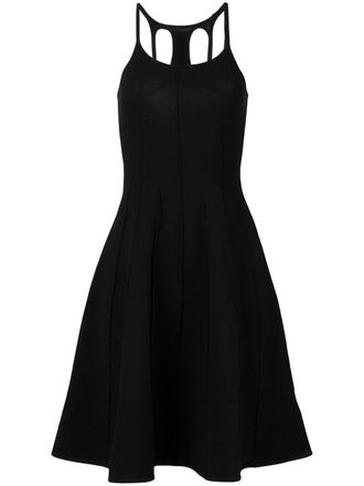 Dsquared2 pleated mini dress - women - Viscose/Polyester - M - Black