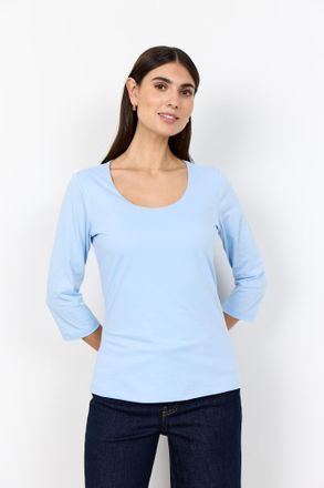Soyaconcept Rundhalsshirt SOYACONCEPT SC-PYLLE 175, Damen, Gr. XXL, windsurfer, Single Jersey, Obermaterial: 58% Baumwolle, 36% Polyester, 6% Elasthan, unifarben,