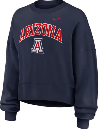 Nike Arizona Phoenix Arch Nike Womens College Pullover Crew in Blue | 01D741SUAN-Y48