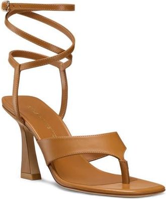 Stuart Weitzman Vinnie 85 Wrap Sandal in Boho Tan at Nordstrom, Size 6.5