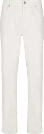 Balmain Denim jeans met rechte pijpen - Heren - Slim Fit Jeans - Wit - W30 - Denim - Jeans