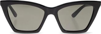 Alexander McQueen Eyewear Occhiali da sole cat-eye - Nero