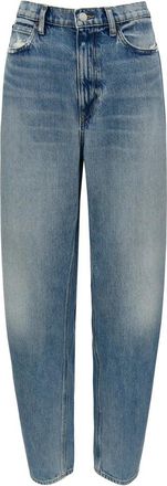 Polo Ralph Lauren Lichtblauwe Enkellange Rechte Broek - Dames - Loose Fit Jeans - Blauw - W29 - Katoen - Jeans