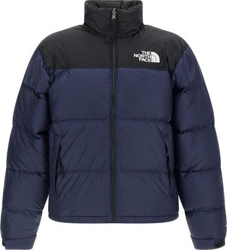 The North Face Navy Blue Quilted Logo Jacket