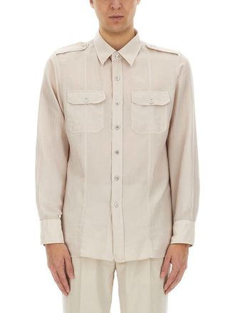 Tom Ford Cotton And Silk Military Shirt