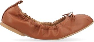 Hogan H684 Ballerina Accessori Flats - Dames - Ballerinas - Bruin - 36 EU - Leer - Schoenen
