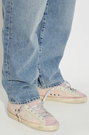 Golden Goose Super-Star Classic With List Sports Shoes, Womens, Pink