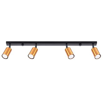 Sollux Lighting L&aacute;mpara de techo negro/cobre acero alt. 19