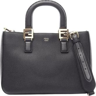 Fendi Pre-owned Vintage Tote Bag - Dames - Vintage Handtas - Zwart - ONE Size - Leer - Vintage