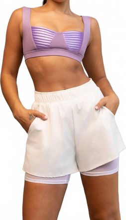 Heroine Sport Vera Mesh Shorts In White