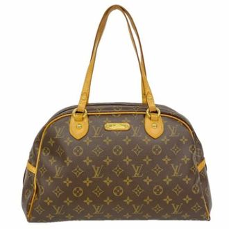 Louis Vuitton Pre-owned Shoulder Bags, female, Brown, Size: ONE SIZE Pre-owned Montorgueil GM Shoulder Bag