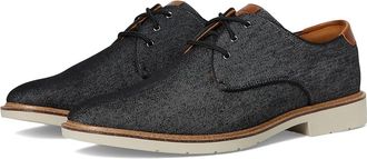 Florsheim Herington Canvas Plain Toe Oxford Mens Shoes Black : 8.5 M (D), Canvas/Rubber