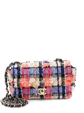 Chanel Classic Single Flap Bag Quilted Tweed Mini crossbody bag - Multicolore