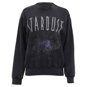 Anine Bing Ramona Stardust Sweatshirt in Grey Cotton