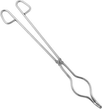 No Brand Pinzas Para Crisoles De 40 Cm - Acero Inoxidable - Aptas Para Uso En Laboratorio E Industrial