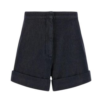 Max Mara Denim Shorts, female, Blue, Size: XS Denim-look Cotton Shorts