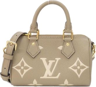 Louis Vuitton Cream Tourterelle Leather Boston Bag (Pre-Owned)