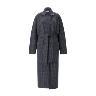 Sminfinity Belted Coats - Dames - Mantels - Blauw - Maat: M/L