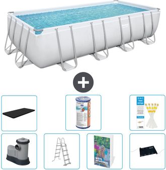 Bestway Piscina Bestway Power Steel Rectangular - 549x274x122 Cm - 8-piezas S619