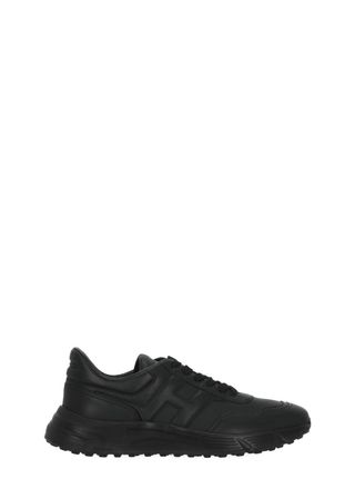 Hogan Black Hyperlight Leather Sneakers