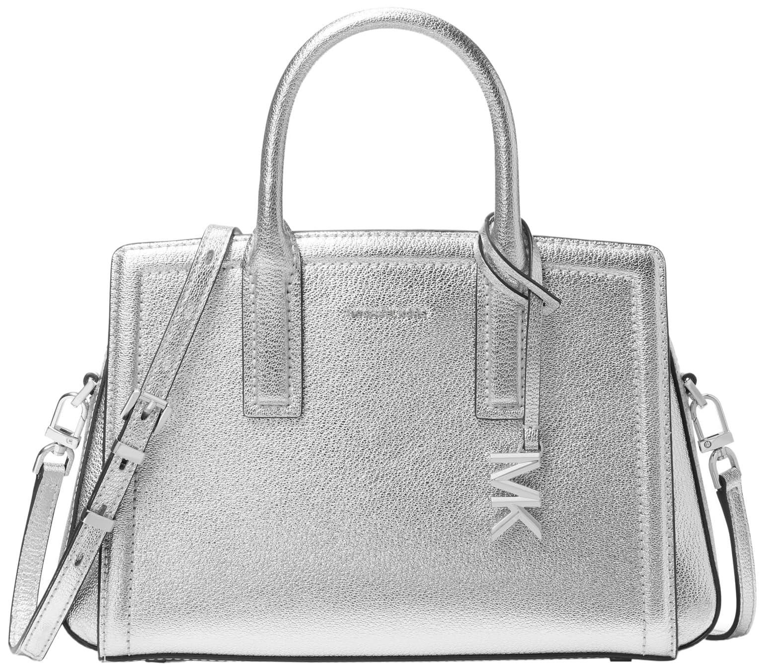 Damen Handtasche Amazon Tasche Silber ITALY DAMEN Echt LEDER HAND - Main Image