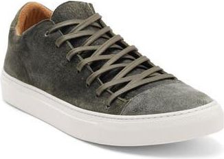 John Varvatos Reed Low Top Leather Sneaker in Spruce at Nordstrom Rack, Size 11.5