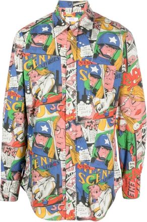 ERL Multicolor Katoenen Overhemd met Lange Mouwen - Heren - Casual Overhemden - Veelkleurig - S - Katoen - Overhemden