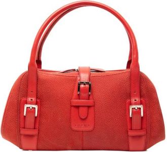 Loewe Pre-owned Handbags, female, Red, Size: ONE SIZE Pre-owned The Senda