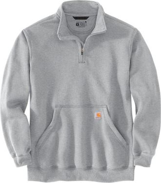 Carhartt Work in Progress Marquette 1/4-Zip Mock-Neck Sweatshirt Pullover f&uuml;r Herren | grau