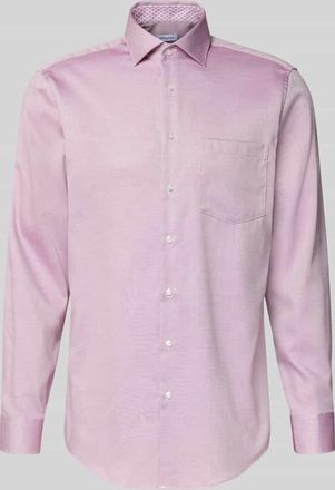 Seidensticker Regular Fit Businesshemd aus Baumwolle mit Kentkragen in Fuchsia, Gr&ouml;&szlig;e 39