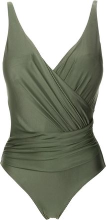 Lygia & Nanny Maísa Liso draped swimsuit - women - Polyamide/Spandex/Elastane - 40 - Green