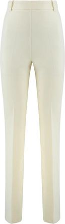 Pinko Skinny High-Waisted Broek - Dames - Slim Fit Broeken - Beige - L - Polyester - Broeken