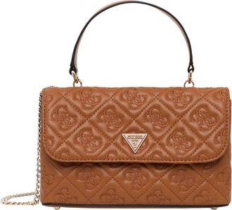 Guess Adelasia Flap Bag - Dames - Handtassen - Bruin - ONE Size - Polyester - Tassen