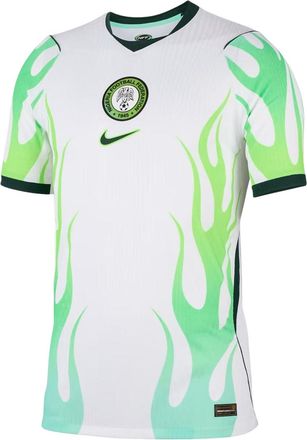 Nike Nigeria 2026 Match Away Aero-FIT Soccer Authentic Jersey White Green Glow Black IB5205-100