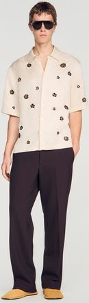 Sandro Loose-fit floral shirt