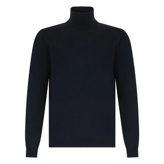 Roberto Collina Turtlenecks, male, Black, Size: L Merino wool turtleneck