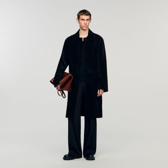 Sandro Oversized coat with wing collar