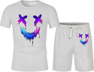 Generic Mens Tracksuit Set, Mens Sports Tracksuit Sets Short Sleeve Polo Sports Sweat Suit Mens Outfits Suit Mens Sportswear Set Sportswear Men Clothing Loung