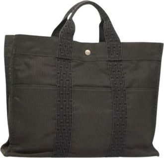 Herm&egrave;s Pre-owned Tote Bags, female, Gray, Size: ONE SIZE Pre-owned Vintage Tote Bag