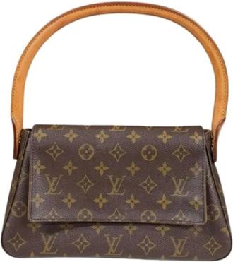 Louis Vuitton Pre-owned Shoulder Bags, female, Brown, Size: ONE SIZE Pre-owned Mini Looping Shoulder Bag