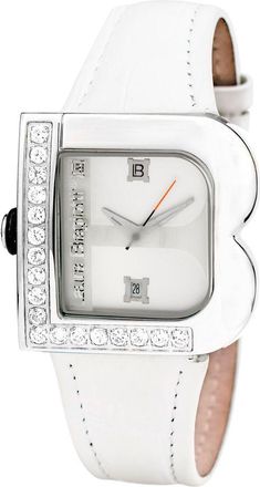 Laura Biagiotti Leather Dress Womens Watch