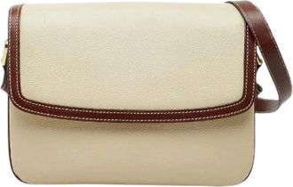 Bally Pre-owned Cross Body Bags, female, Beige, Size: ONE SIZE Pre-owned Leather Shoulder Bag