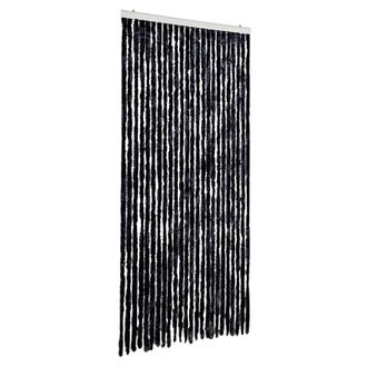 vidaXL Vidaxl - Cortina Antimoscas Chenilla Gris Antracita 100x200 Cm