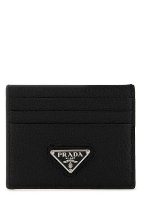 Prada Black Leather Card Holder