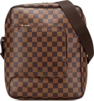 Louis Vuitton Pre-owned Womens Montaigne Messenger Bag Crossbody - Brown Textile - One Size