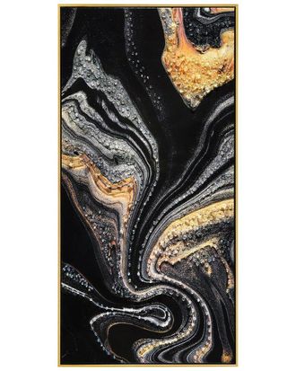 Empire Art Direct Golden Veins Iii Embellished Canvas Wall Art