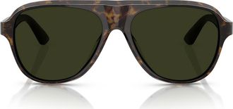 Oliver Peoples 57mm Paul Newman Polarized Shield Sunglasses in Walnut Tortoise/g-15 Polar at Nordstrom